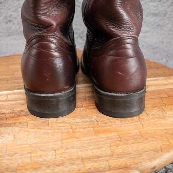 Vintage Unbranded Womens Boots Brown Size 6.5 M Model 18049 Made In USA - Picture 5 of 9